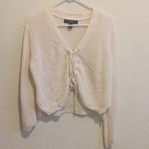 lace up forever 21 sweater